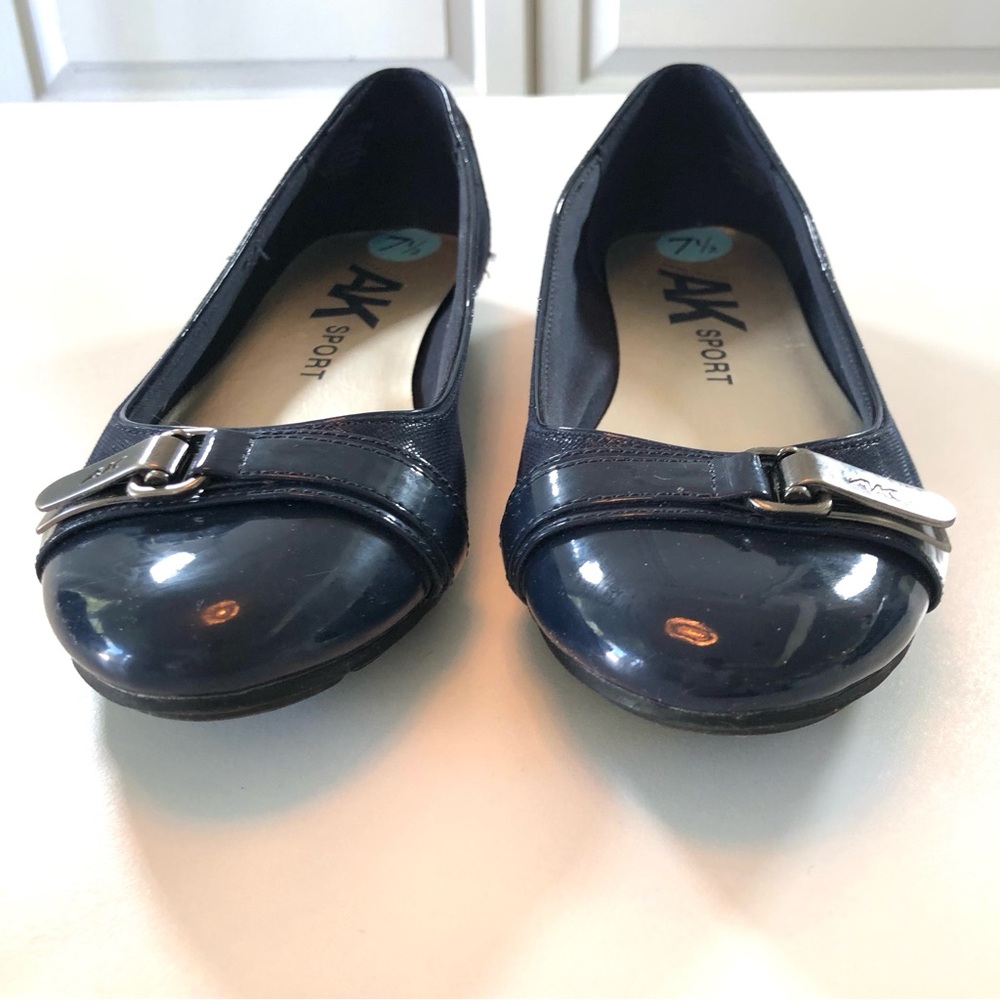 Anne Klein Able Ballet Flats Navy Blue, AK Sport Acacia Women’s 7.5 Comfortable - Picture 4 of 17